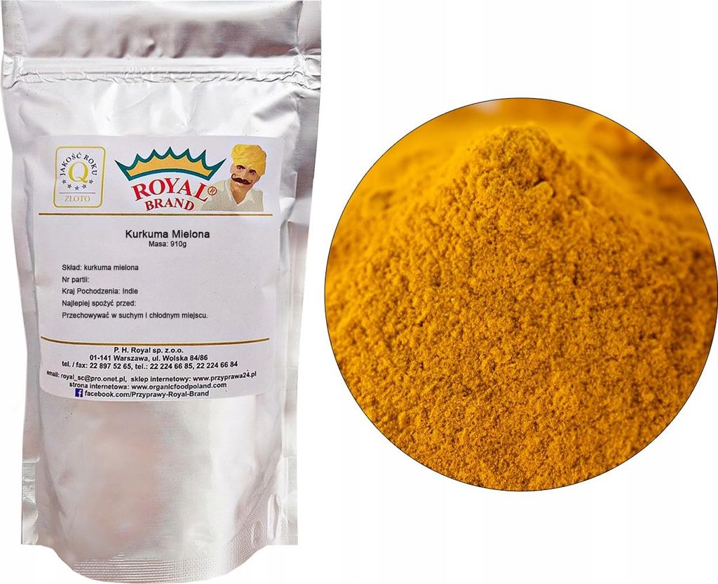 Mletá kurkuma 200G Přírodní bez chemických látek Obrázek produktu 