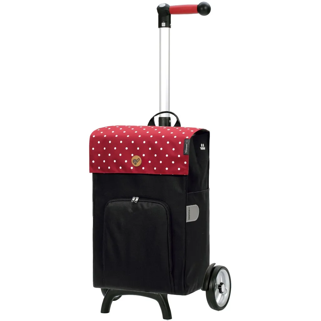 Chariot de courses 45L Andersen Unus Fun rouge et étanche