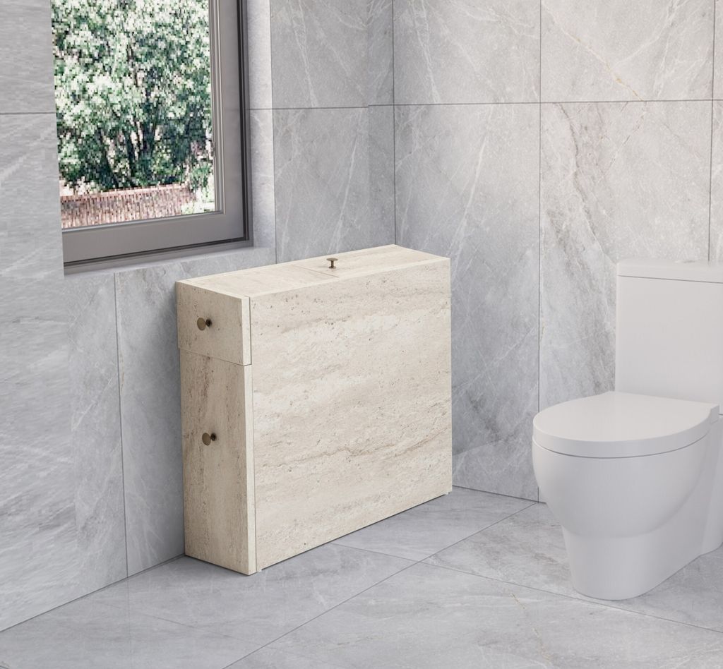 Skye Decor, Calencia - Marble, Marmor, Badezimmerschrank, 20 x 55 x 60 cm, 100 % MELAMINBESCHICHTETE SPANPLATTEN