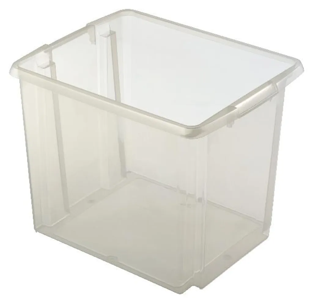 Sunware Boîte de Rangement Nesta 45L Transparente - Plastique Empilable