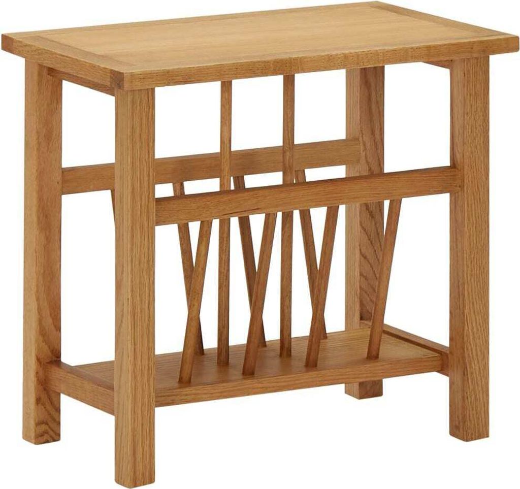 Zeitungstisch 45x27x42 cm Eiche Massivholz