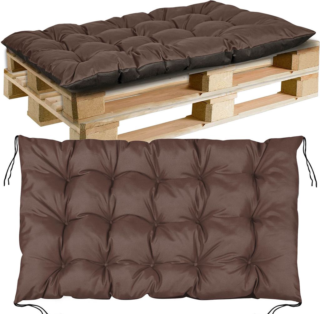 Palettenkissen Gartensofakissen Sitzkissen Gesteppte Kissen gefüllt 120x80 CM