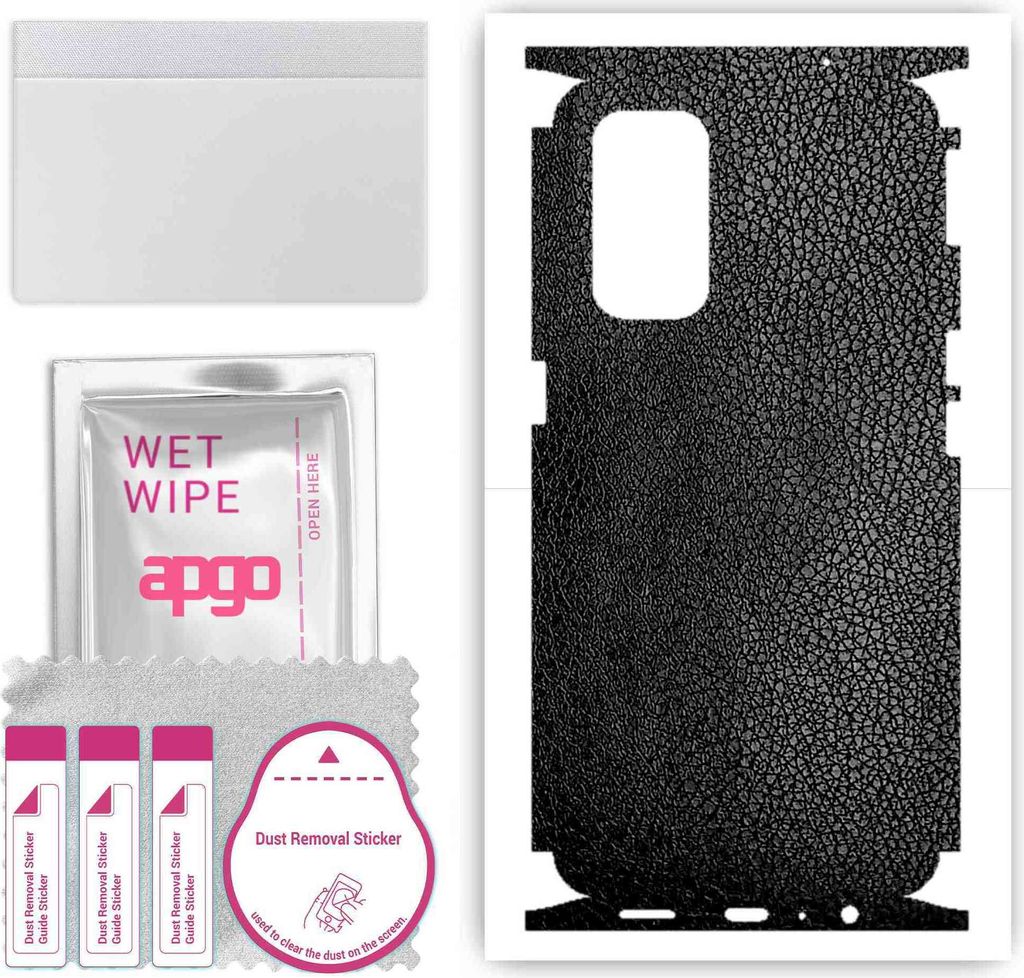 apgo Rückseite + Seiten Schutzfolie, Skin, kompatibel mit Oppo Reno5 5G, Hinten Displayschutzfolie aus Vinylfolie, kratzfest, einfache Montage - S...