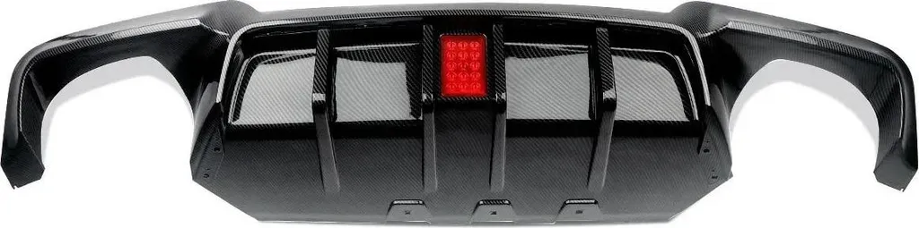 Diffuseur de Pare-chocs Arrière en ABS Durable - Style Sport Carbone