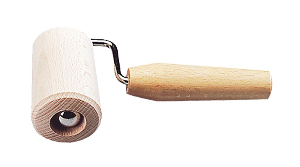 BACKBLECHAUSROLLER 7,2cm BucheholzTeigrolle Teigausroller Backbleckroller Ausroller Eckenroller Nudelholz Küchenroller Nudelroller Buche Holz 85