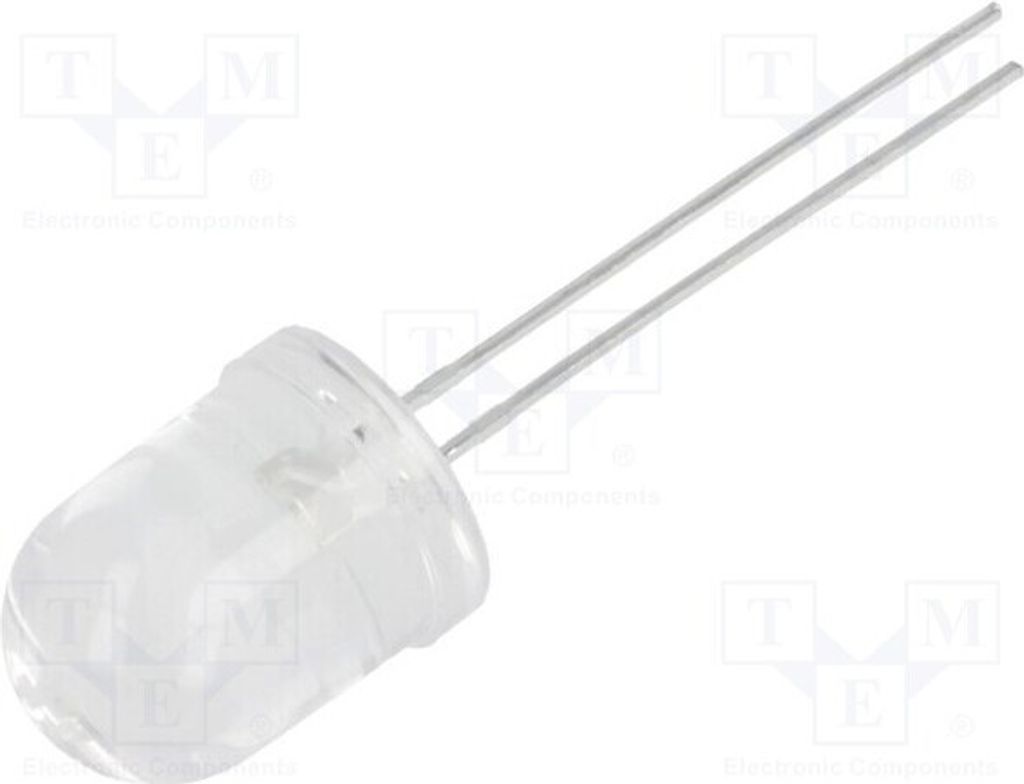 2x LED LL-1004WC2D-W6-1PD LED Dioden THT 10mm warmweiß 8500÷11000mcd 30° 10mm