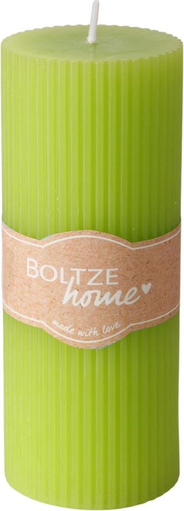 Boltze Gruppe Classic Stumpenkerze grün 15cm (1 Stück)
