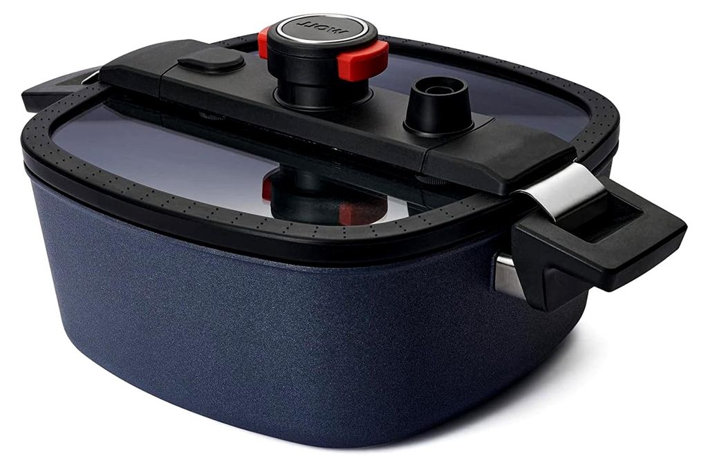 Active Lite viereckige Kasserolle mit Active-Lite-Deckel, 26 cm x 26 cm, 10,5 cm hoch, 5,5 Liter, mit 2 Seitengriffen