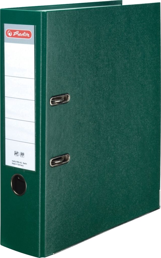 Ordner Kunststoff A4 maX.file protect 80mm grün Packung mit 20 Stück