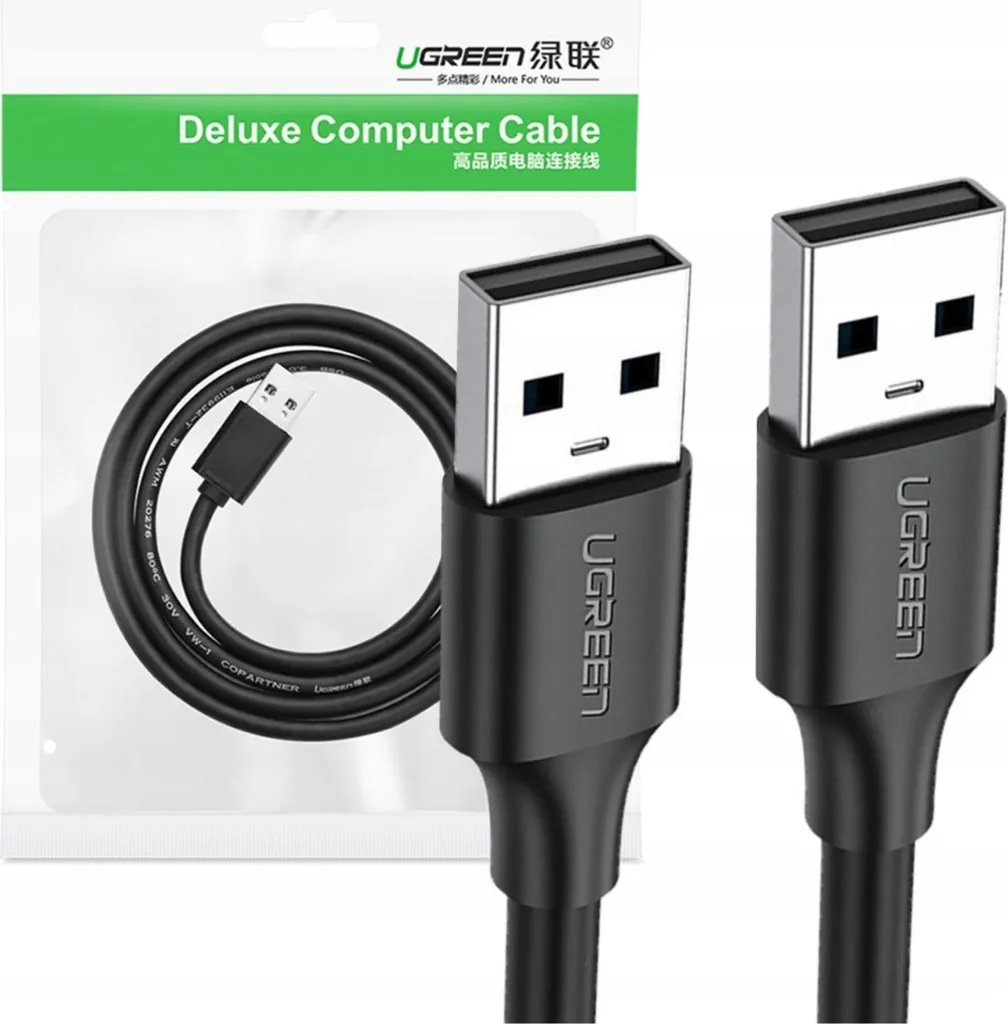 Offerta Cavo USB 2.0 Maschio Maschio Ugreen 1,5m - Nero Resistente