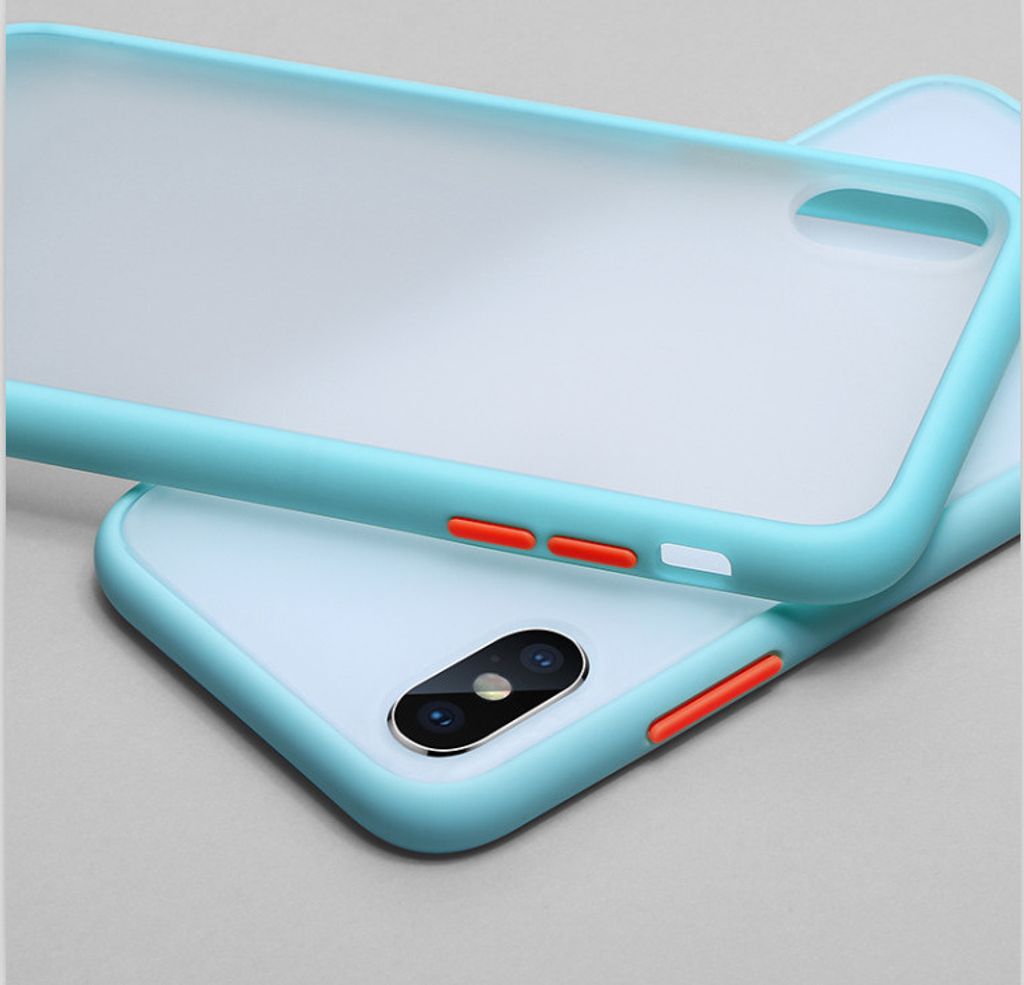 Für iPhone X Serien Silikon Rahmen Case - iPhone XR Türkis