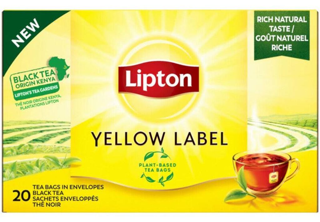 Lipton Schwarzer Tee Yellow Label, 30 g – Aromatischer Produktbild 
