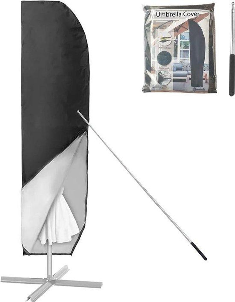 Wetterbeständiger Sonnenschirmbezug, UV-Schutz, 265cm