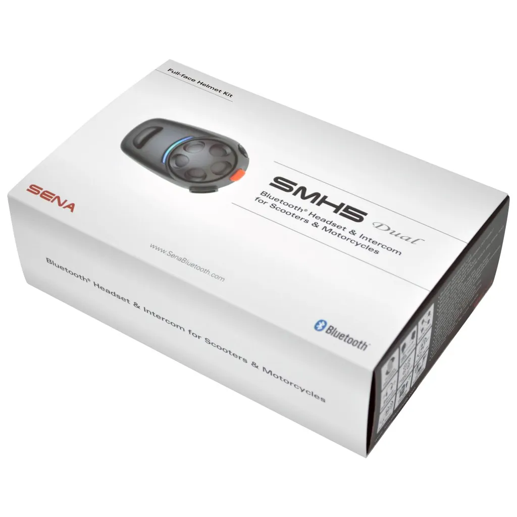 Intercom Bluetooth SMH5DUNIV kit mains libres universel pour motards - 7