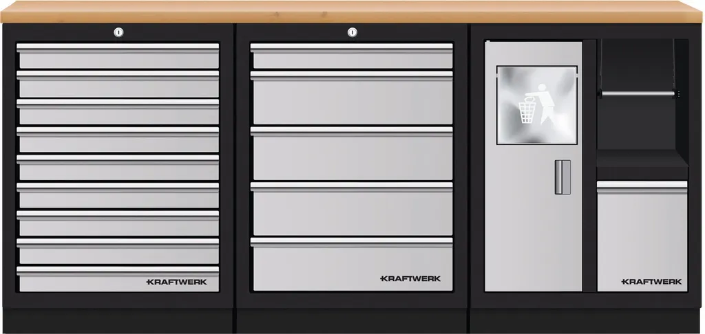 MOBILIO 3er Standard-Kombi, Buche Multiplex