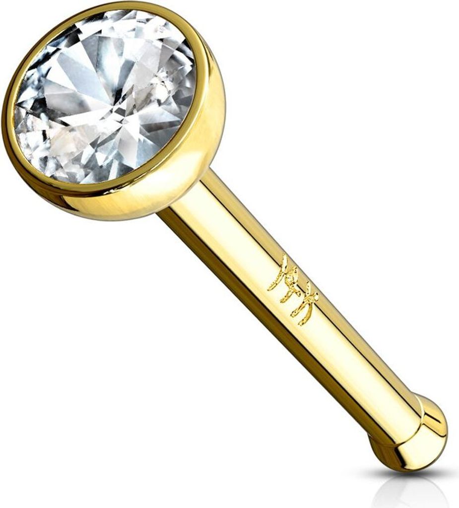 Autiga® Nasen-Piercing 14 Karat 585 Echtgold Stecker Produktbild 