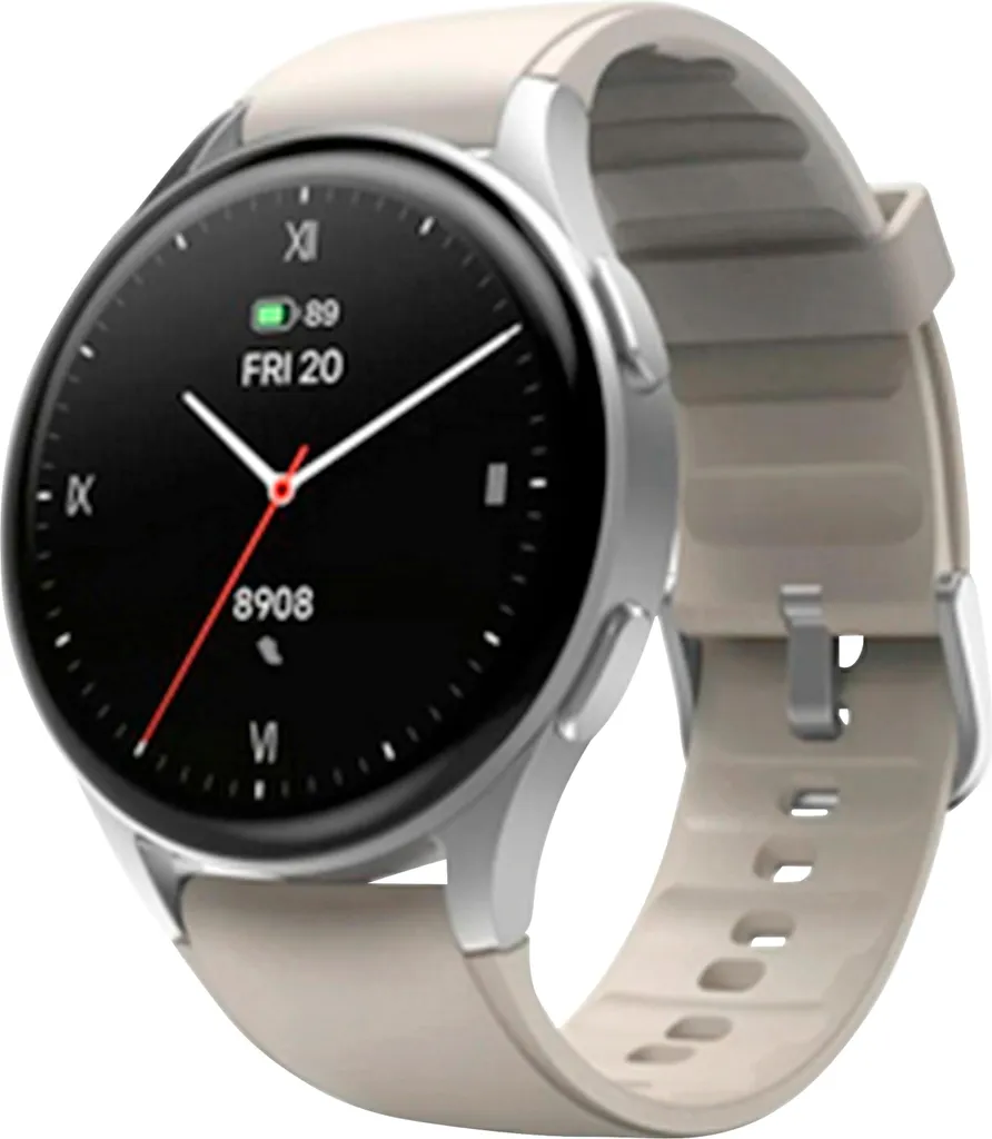 Montre intelligente Hama 8900 Silver 1,3 pouce avec GPS et Boîtier Alu