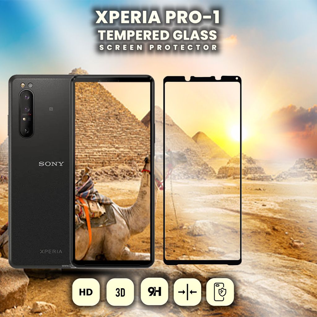 Sony Xperia PRO1– gehärtetes Glas 9H – 3D-Displayschutz in Superqualität
