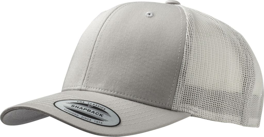 Yupoong Flexfit Retro Trucker Kappe RW5391 (Einheitsgröße) (Silber)