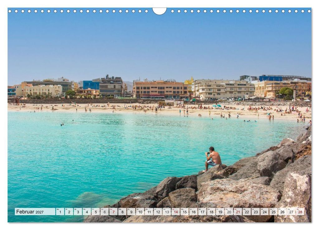 Fuerteventura – Von Stränden und Bergen (Wandkalender 2027 DIN A3 quer), CALVENDO Monatskalender