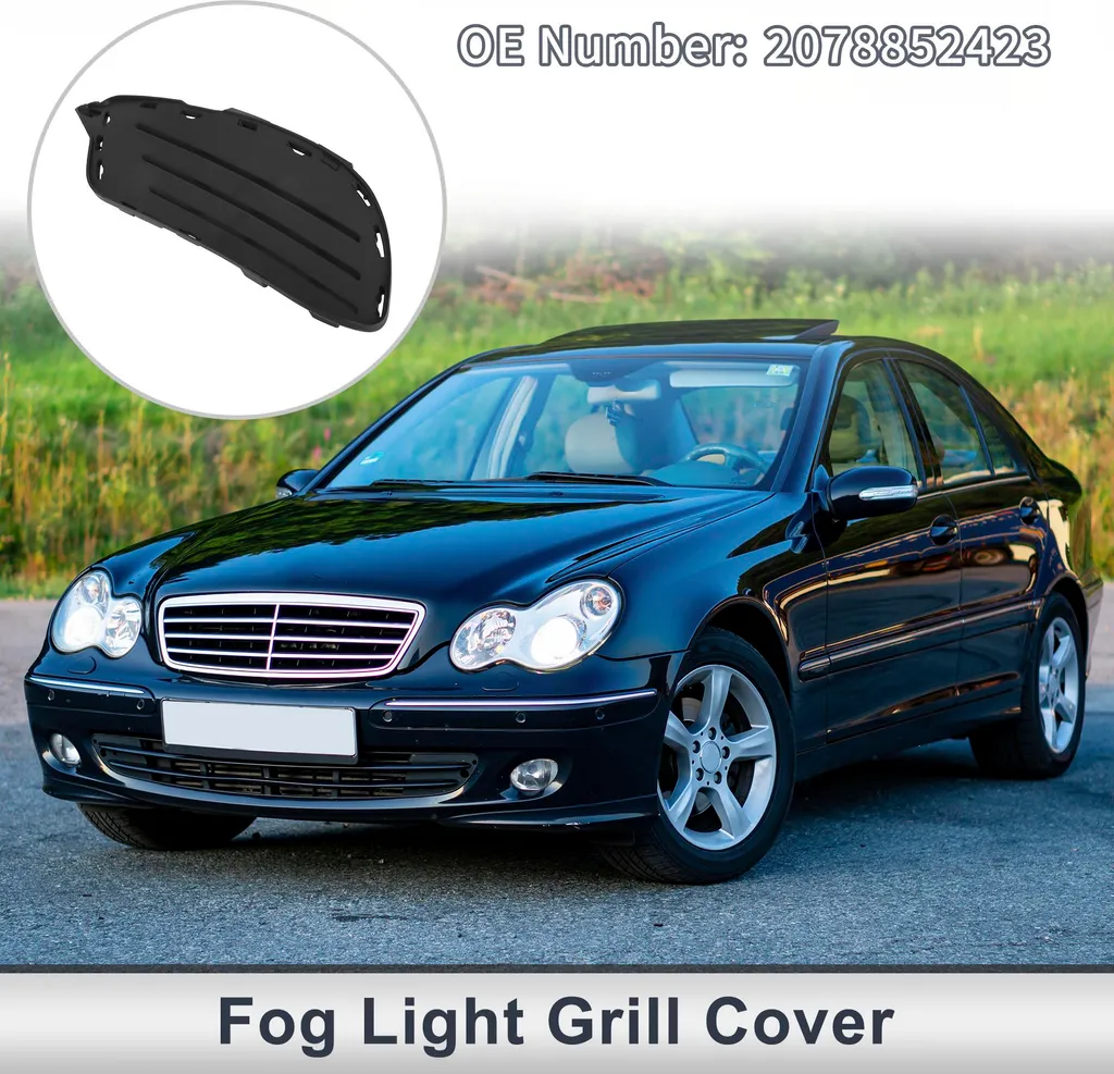 Couverture Inférieure Antibrouillard Mercedes W207 2013-2016 ABS Noir