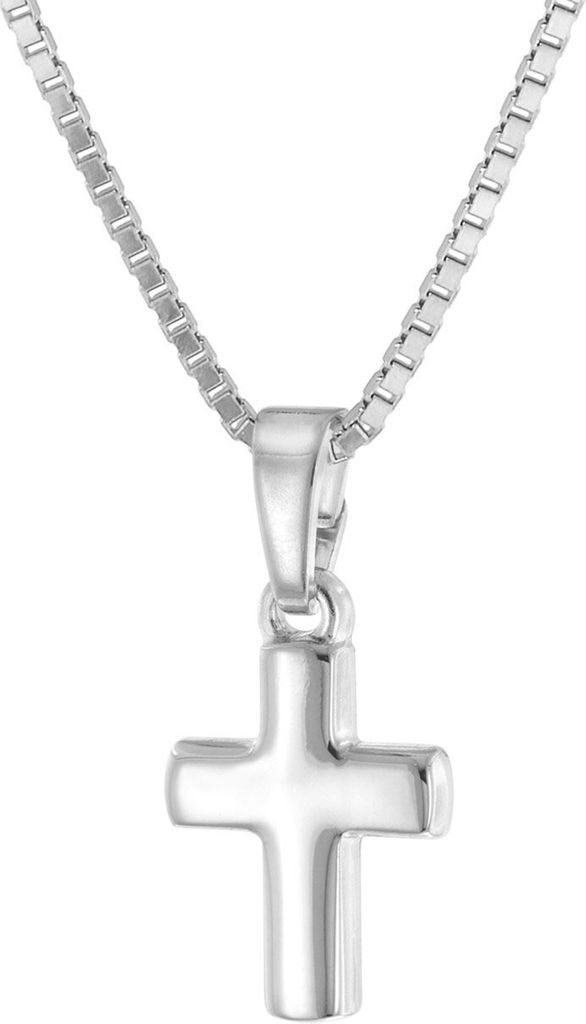 trendor 15589 Kinder-Halskette mit Kreuz-Anhänger 925 Silber 1