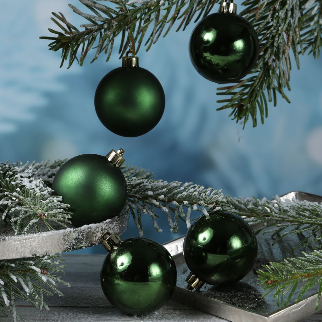 Christbaumkugeln 20cm Bruchfest - 2er Oder 4er Set Rot/gold Für Innen & Außen