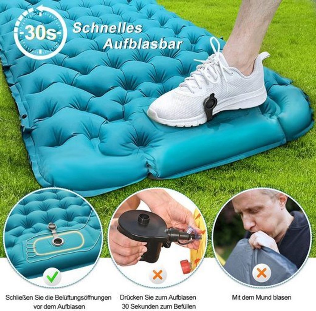 Isomatte Camping Aufblasbar, 9cm Dicke Isomatten Camping Produktbild 3
