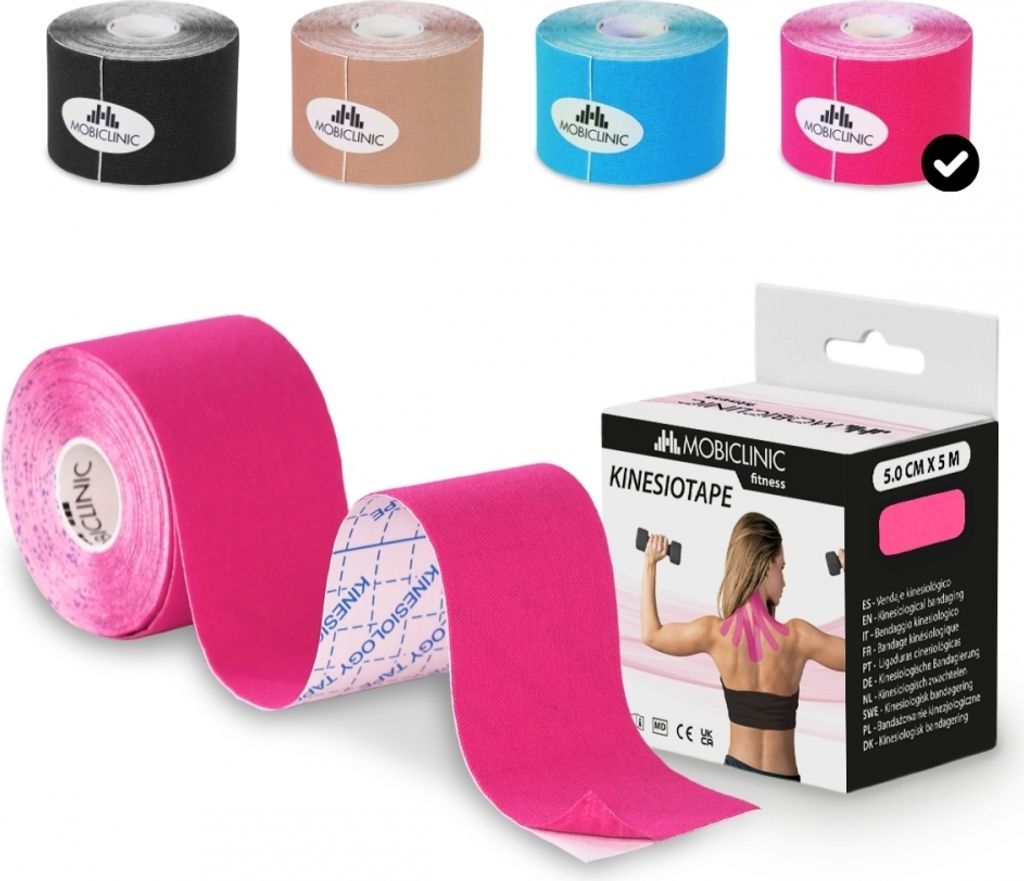 Mobiclinic Kinesiology Mobitape 5 cm x 5 cm Vodotesné pásky Obrázok produktu 