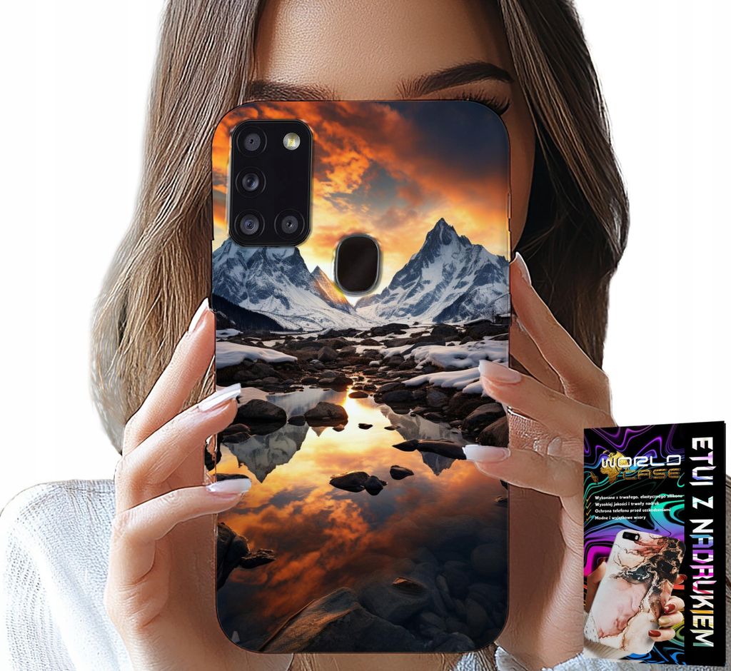 Etui Für Samsung Galaxy A21S - Street, Tops, Everest + Folia