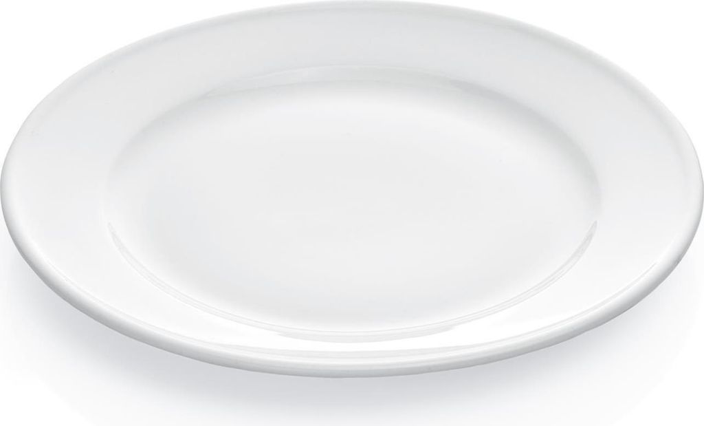 Teller, Porzellan, Ø 16 - 26 cm wählbar, flach, weiß : Produktbild 