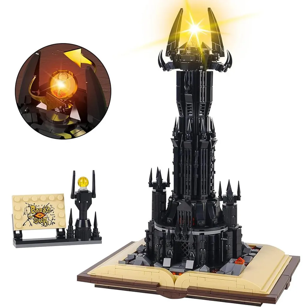 Maquette de château magique à construire, kit de briques créatif 969 pièces
