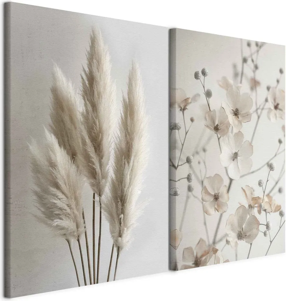 Murando Arte Murale XL Natura Rustica - Quadri su Tela Minimal 2er