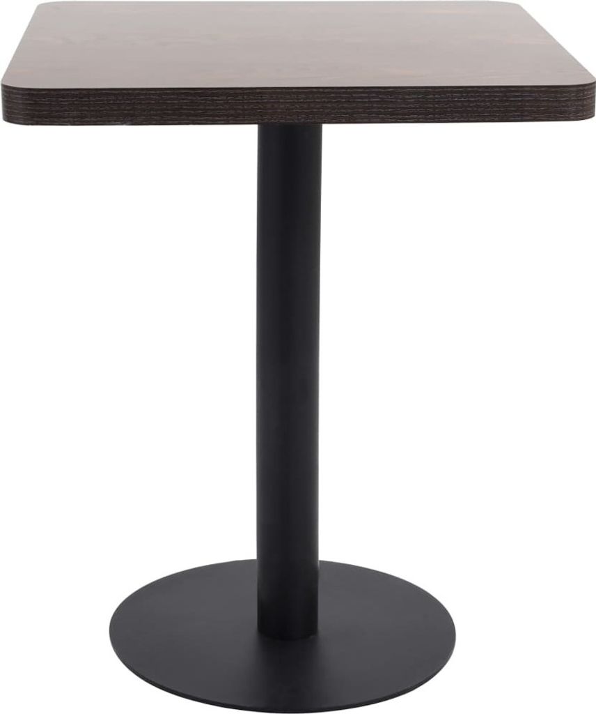 vidaXL Table de bistrot marron foncé 60x60 cm MDF Image du produit 