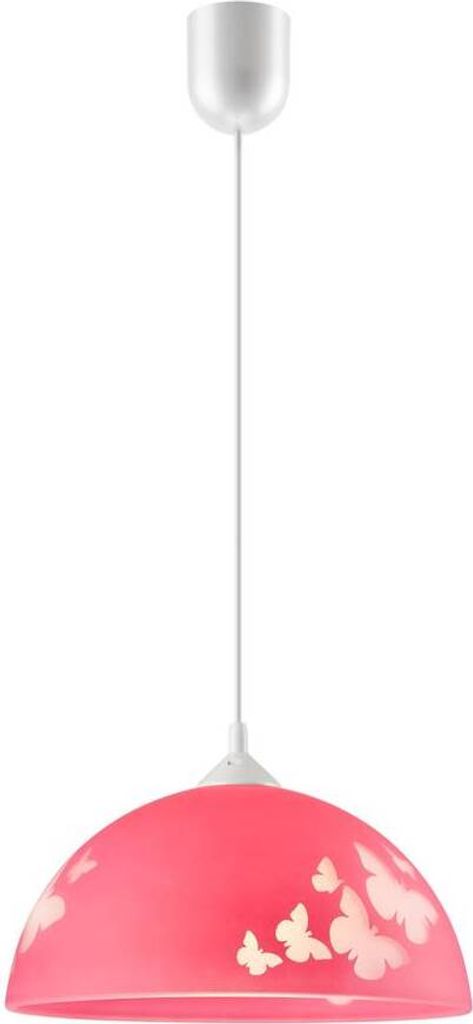 Hängeleuchte E27 rosa Ø30cm H:69cm dimmbar