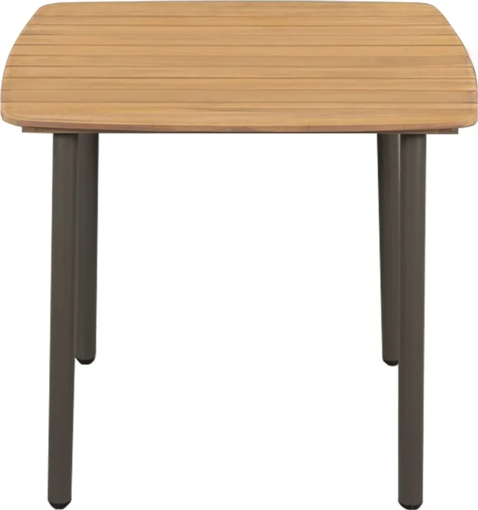 Table basse stable 80x80 cm en bois massif contre les meubles fragiles