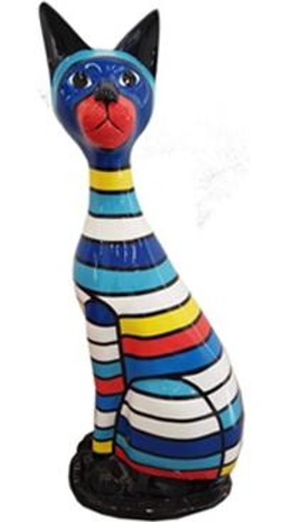 Design Dekoration Katze aus Kunststoff Garten Statuen 98 cm Neu Skulptur Figur