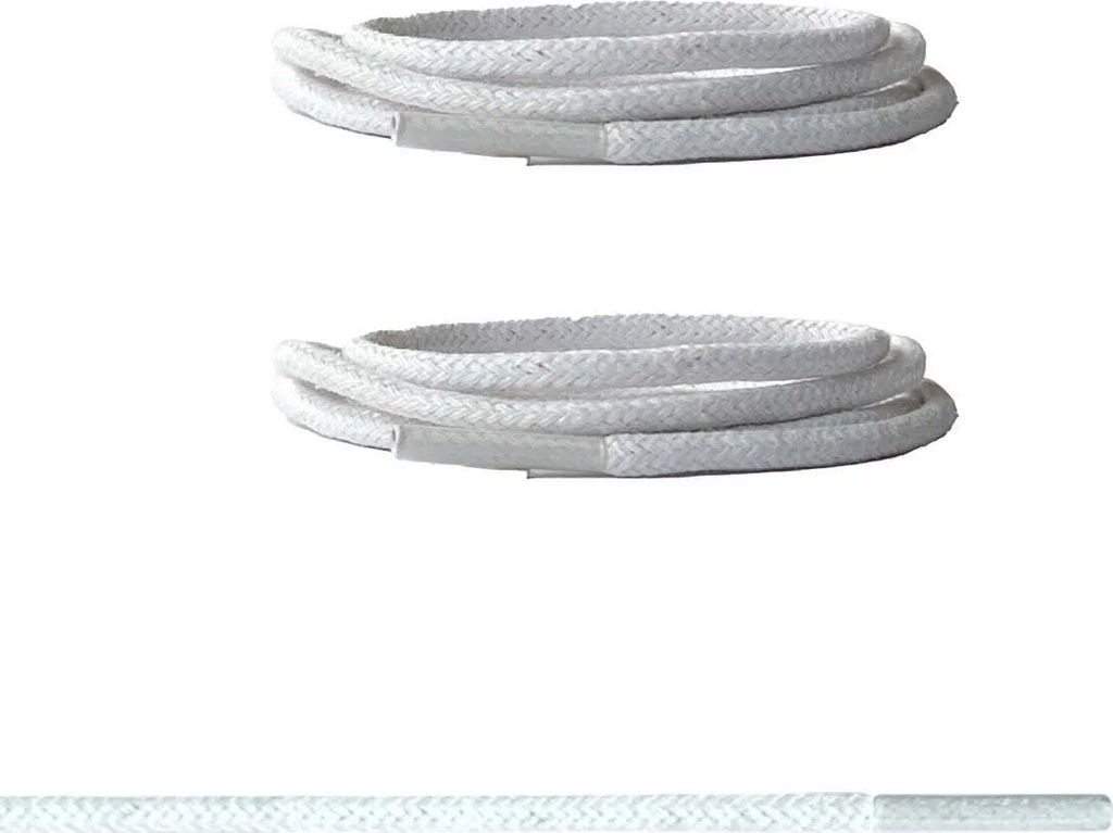 Gewachste Schnürsenkel für Lederschuhe - Weiss - 90 cm