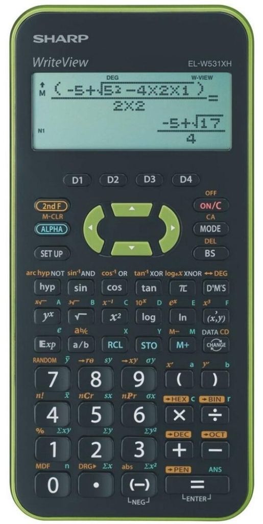 Sharp EL-W531XHGR, Hosentasche, Wissenschaftlich, Schwarz, Produktbild 