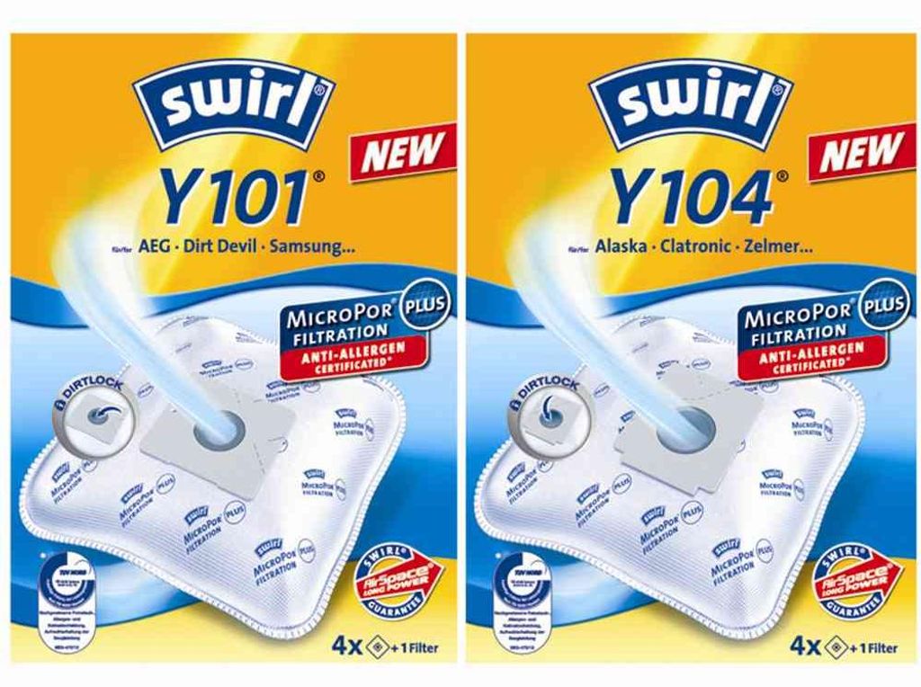 Swirl 188123, Staubbeutel, Weiß, 166 mm, 72 mm, 231 mm, 235 Produktbild 