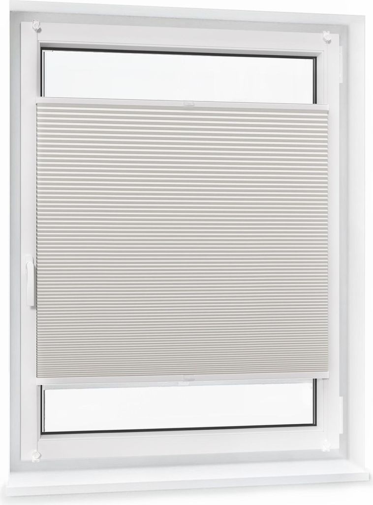 JALOUSIESCOUT Pure Wabenplissee, verdunkelnd, 80 x 190 cm, beige Thermo ohne Bohren, Sonnen-, Sicht- und Hitzeschutz, für Fenster und Tür, Wärme...