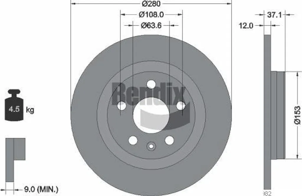 Disque de Frein Avant Ventilé pour Volvo XC40 - Qualité Équipementier