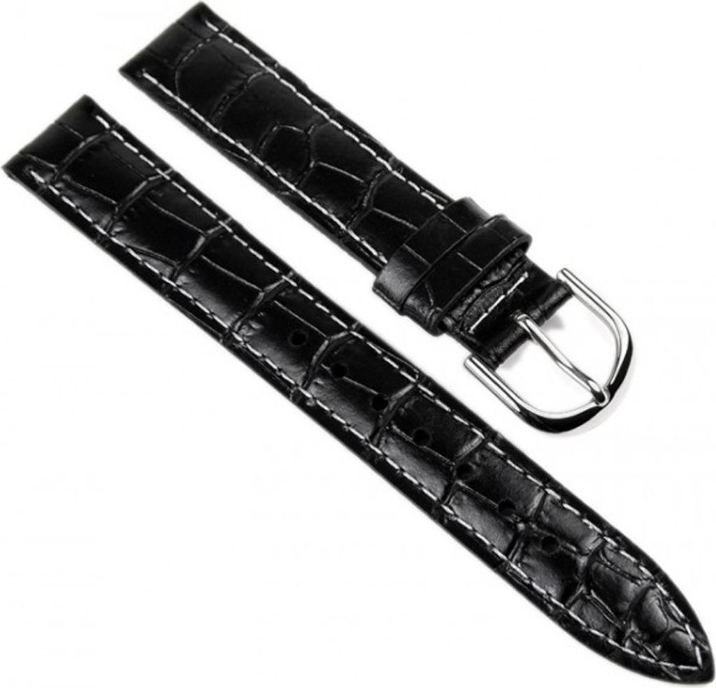 Casio Uhrenarmband Leder 15mm schwarz LTP-1302 LTP-1303