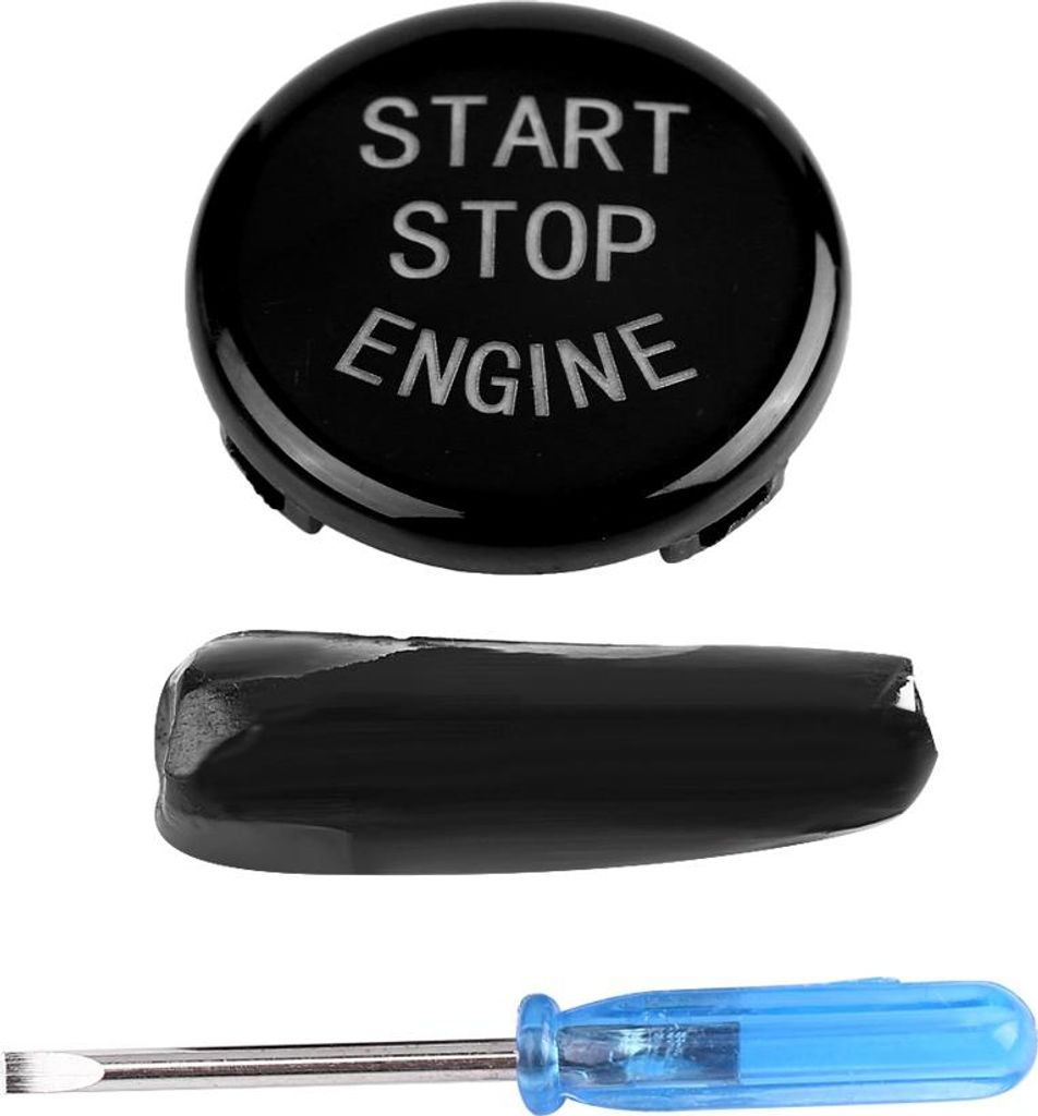 Car One Key Start -Taste -Motor -Zündschalterabdeckung für BMW E -Festplattenboden (schwarz)