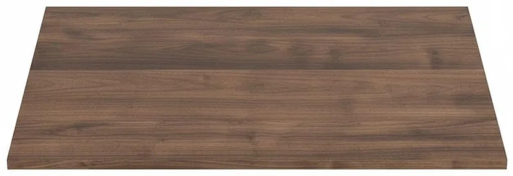 Plateau de Table 140 x 80 cm Finition Noyer Noir, Surface Anti-rayures