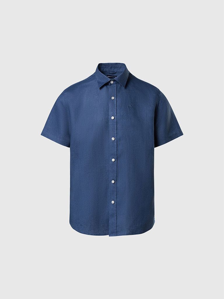 North Sails 664370 Kurzarmhemd Blau M Mann Blau M