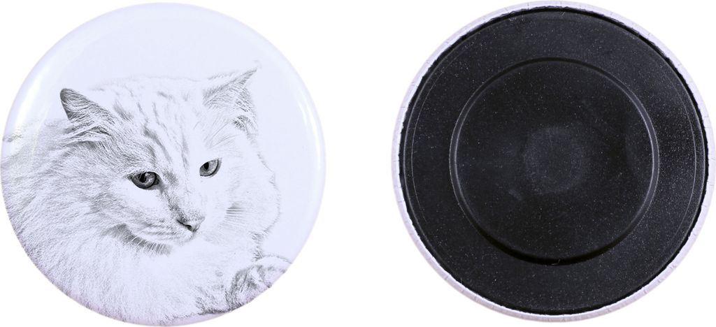 Türkisch Angorakatze - Sammlung von einzigartigen Magneten, eigenes Foto, Marke Art-Dog