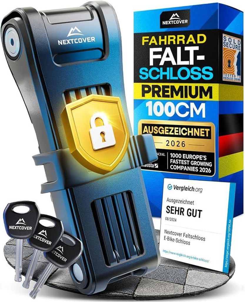 Faltschloss Fahrrad FoldPro - SteelSecure-Technologie 3.0 I Produktbild 