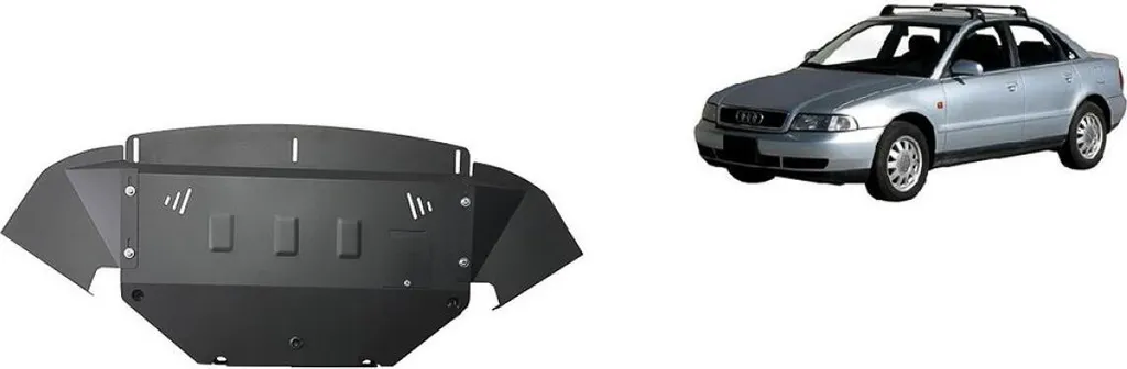 Protection anti-encastrement du moteur Audi A4 B5 en plastique ABS noir