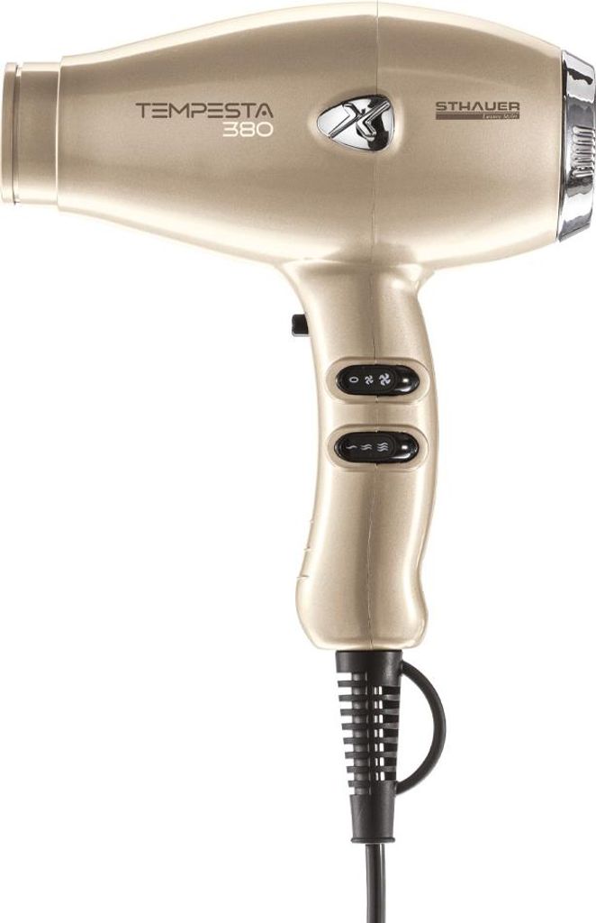 Xanitalia | Haartrockner Tempesta 380 - Gold - Professionell - Kompakt - Mit Diffusor